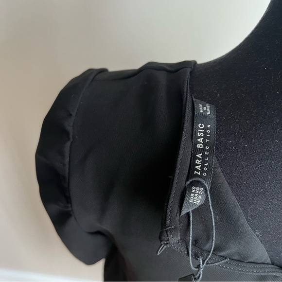 Zara Black Mini Dress - Size XS - Picture 6 of 6